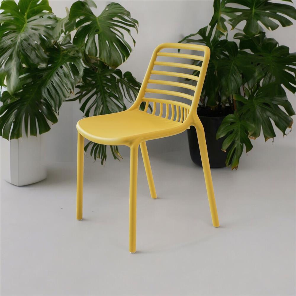 เก้าอี้พลาสติก PIONEER PN92346 สีเหลือง