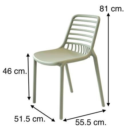 เก้าอี้พลาสติก PIONEER PN92346 สีเขียว_5