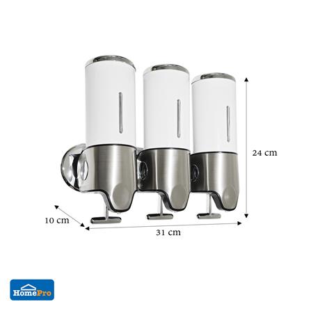 ที่กดสบู่ติดผนัง 3 ช่อง MOYA HSD-F80099_5