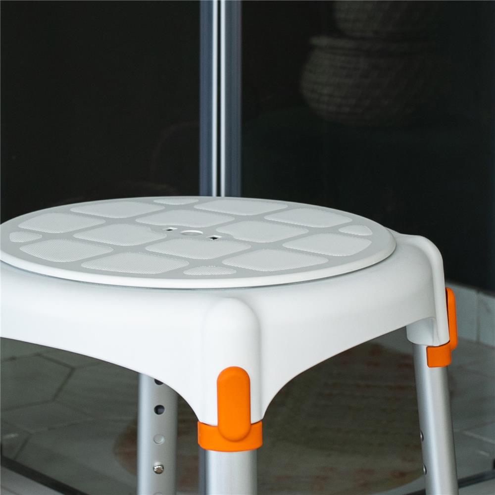 เก้าอี้อาบน้ำ KING 04 KING-STRRAS02-29KN สีขาว