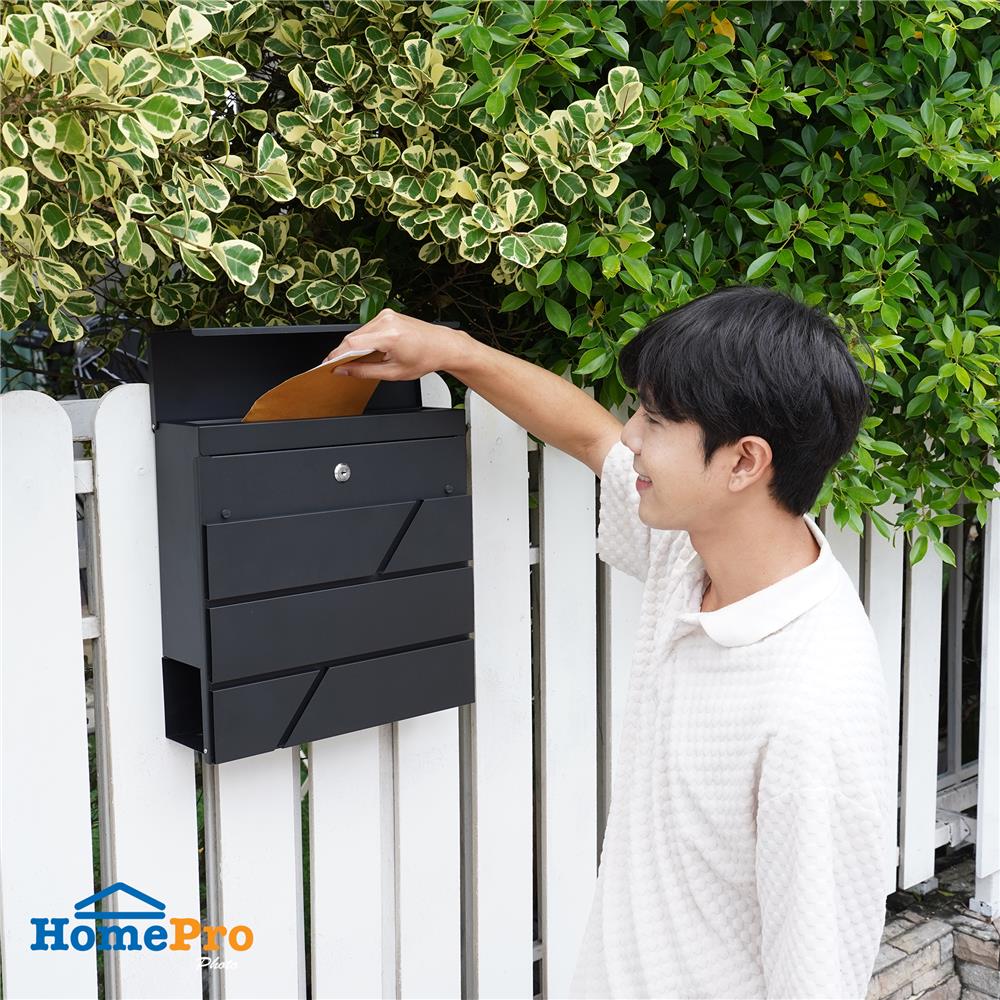 ตู้จดหมาย D MAIL BOX ARNO สีดำ