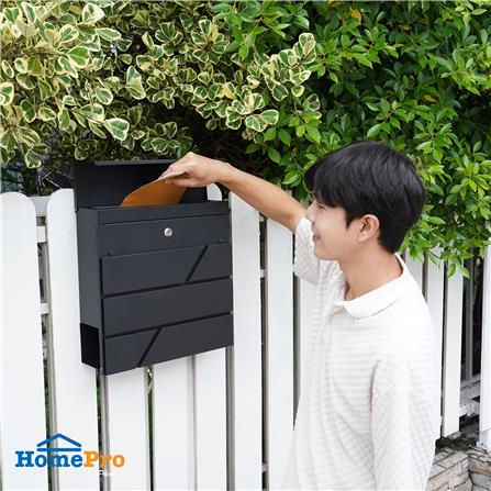ตู้จดหมาย D MAIL BOX ARNO สีดำ_6