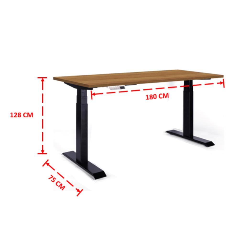 โต๊ะปรับระดับไฟฟ้า ERGOTREND SIT 2 STAND GEN4 180 ซม. สีคาปูชิโน/ดำ