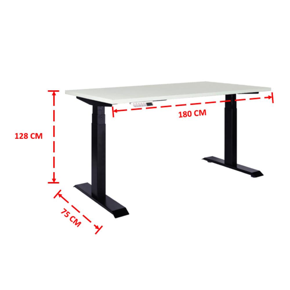 โต๊ะปรับระดับไฟฟ้า ERGOTREND GEN4 180B สีขาว/ดำ