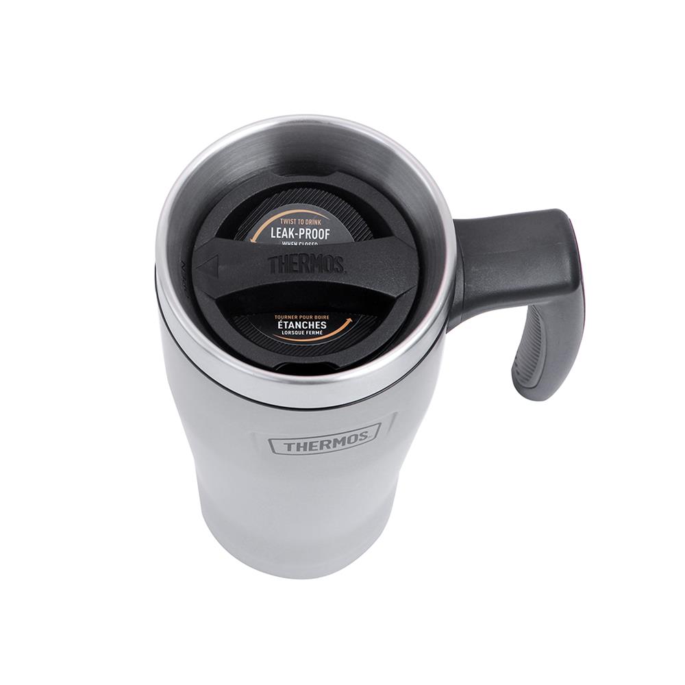 แก้วสุญญากาศมีหู THERMOS MATTE (MS) 0.47 ลิตร สีเงิน