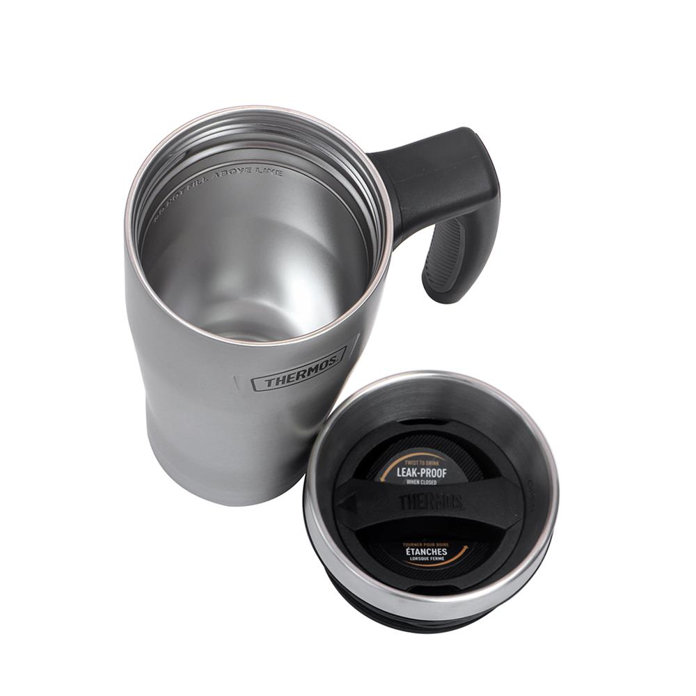 แก้วสุญญากาศมีหู THERMOS MATTE (MS) 0.47 ลิตร สีเงิน