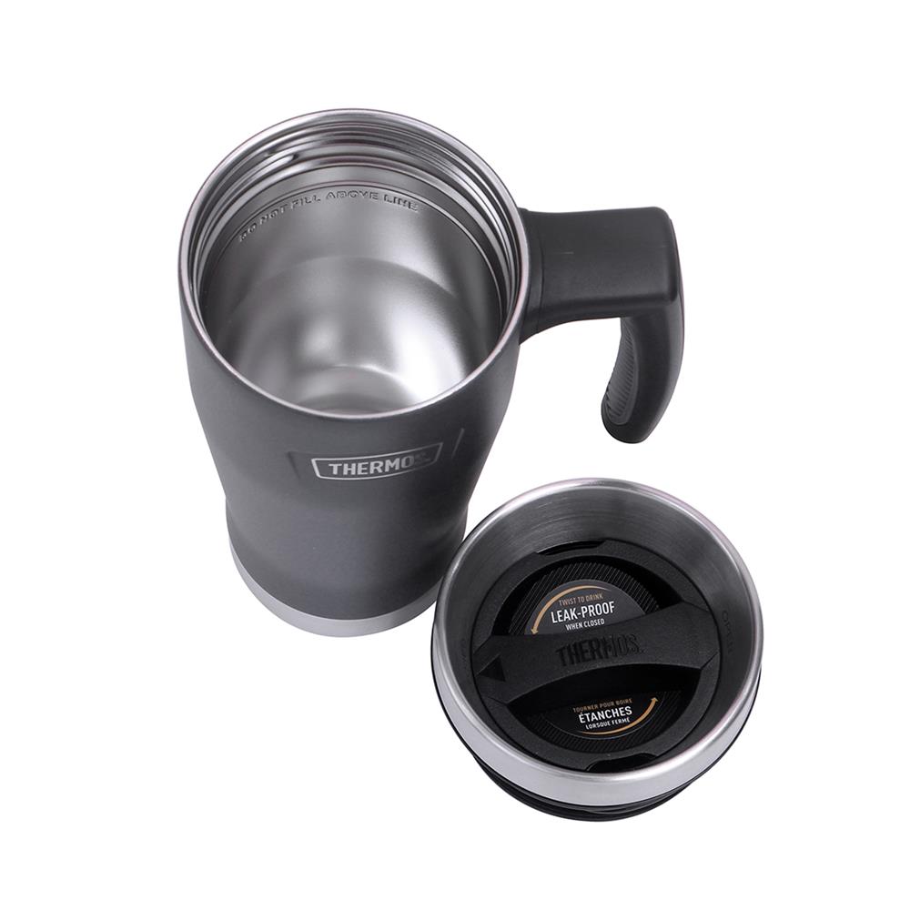แก้วสุญญากาศมีหู THERMOS GRANITE (GT) 0.47 ลิตร สีดำ