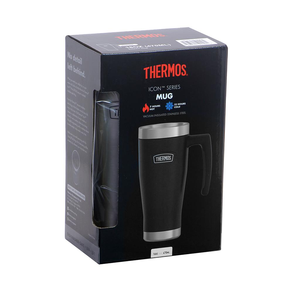 แก้วสุญญากาศมีหู THERMOS GRANITE (GT) 0.47 ลิตร สีดำ