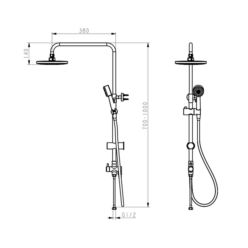 ฝักบัว RAIN SHOWER DONMARK GL-9108