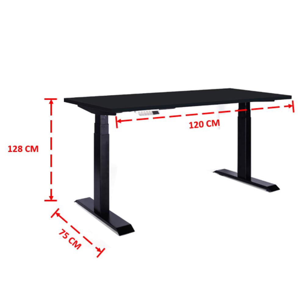 โต๊ะปรับระดับไฟฟ้า ERGOTREND SIT 2 STAND GEN4 120 ซม. สีดำ