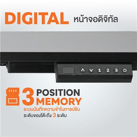 โต๊ะปรับระดับไฟฟ้า ERGOTREND SIT 2 STAND NORM 120 ซม. สีดำ_4