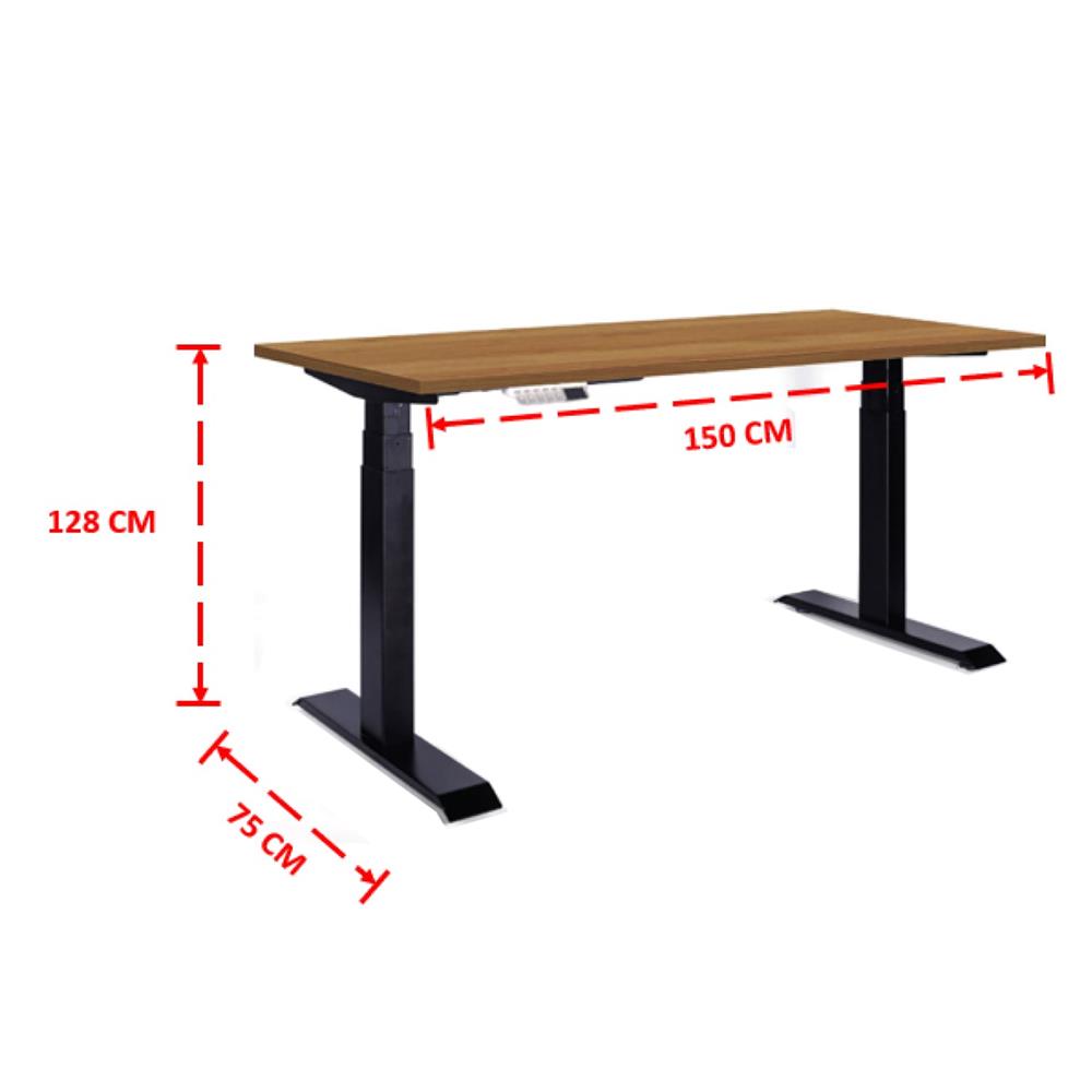 โต๊ะปรับระดับไฟฟ้า ERGOTREND SIT 2 STAND GEN4 150 ซม. สีคาปูชิโน/ดำ