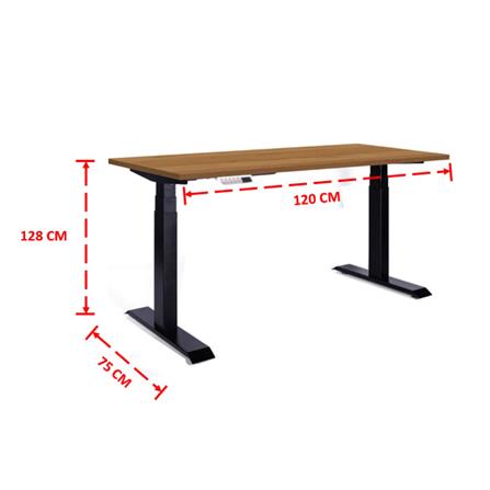 โต๊ะปรับระดับไฟฟ้า ERGOTREND SIT 2 STAND GEN4 120 ซม. สีคาปูชิโน/ดำ_3