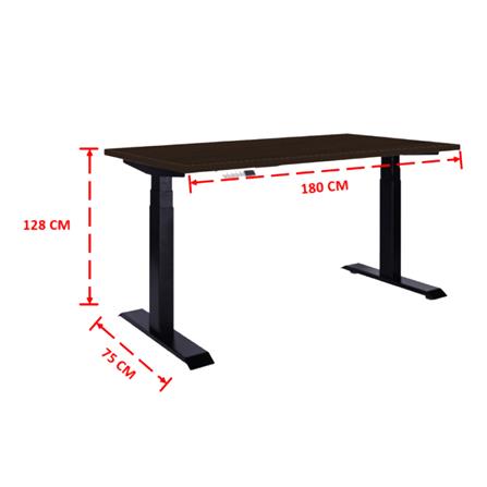 โต๊ะปรับระดับไฟฟ้า ERGOTREND SIT 2 STAND GEN4 180 ซม. สี TEAK/ดำ_2