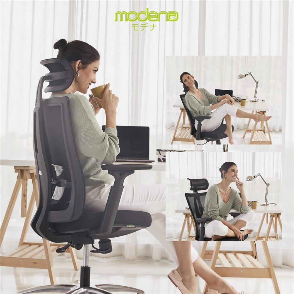 เก้าอี้สุขภาพ MODENA ERGO ANYA NET สีดำ