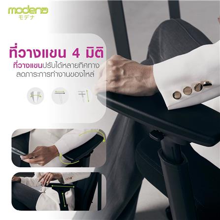 เก้าอี้สุขภาพ MODENA ERGO ANYA NET สีดำ_9