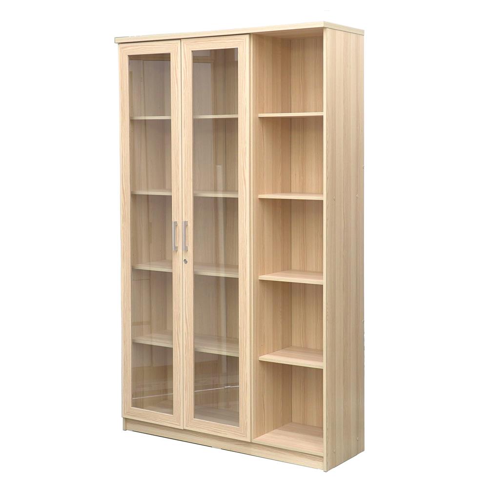 ตู้โชว์ 2 บานเปิด FURDINI MOTIF 118 ซม. สี PINEOAK