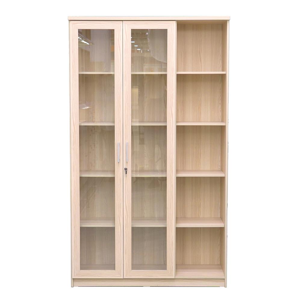 ตู้โชว์ 2 บานเปิด FURDINI MOTIF 118 ซม. สี PINEOAK