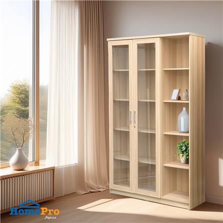 ตู้โชว์ 2 บานเปิด FURDINI MOTIF 118 ซม. สี PINEOAK_9