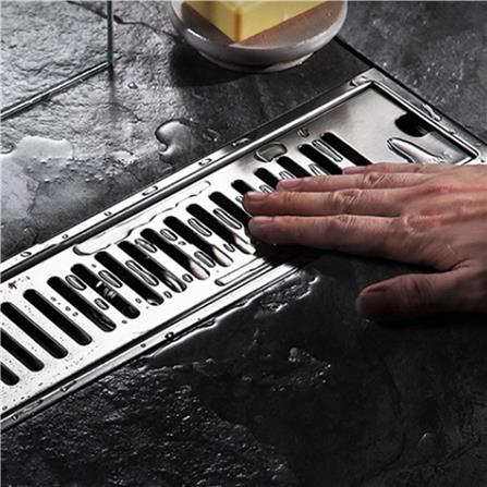 รางน้ำทิ้ง CASSA CL0150 40 ซม. สีเงิน_1