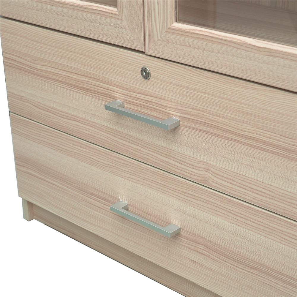 ตู้โชว์ 2 บานเปิด พร้อมลิ้นชัก FURDINI MOTIF 118 ซม. สี PINEOAK