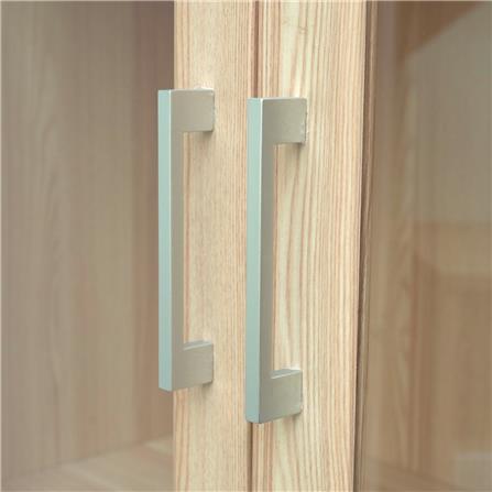 ตู้โชว์ 2 บานเปิด พร้อมลิ้นชัก FURDINI MOTIF 118 ซม. สี PINEOAK_3