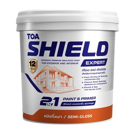 สีน้ำทาภายนอก ชนิดกึ่งเงา TOA SHIELD EXPERT SUPERI...
