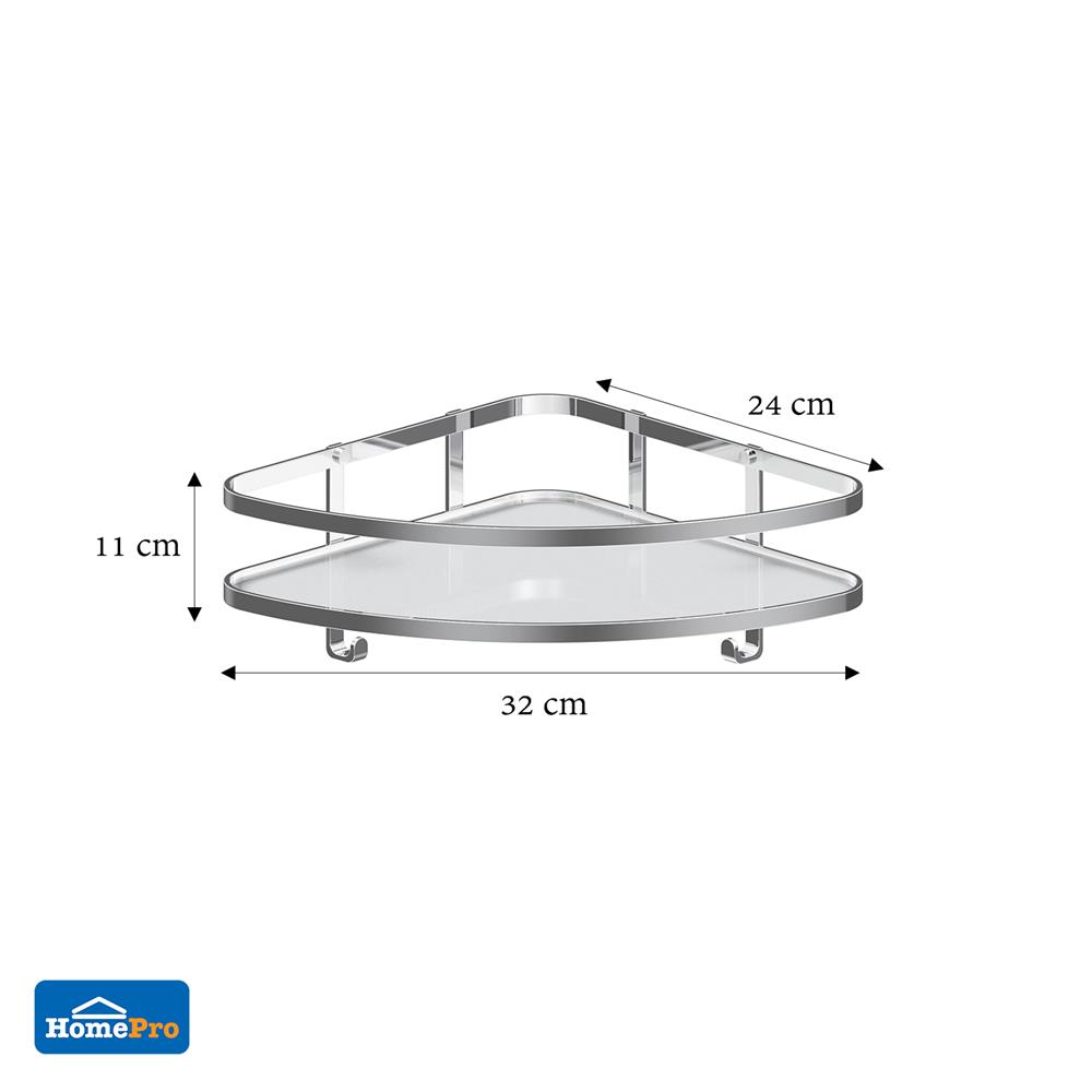 ชั้นกระจกเข้ามุม 1 ชั้น MOYA NXT-BK-005SPH