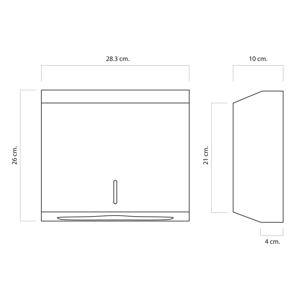 กล่องกระดาษทิชชู่สเตนเลส WSP TPS-204