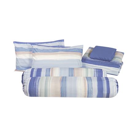 ชุดผ้าปูที่นอน 6 ฟุต 6 ชิ้น HOME LIVING STYLE CANVAS สี NAVY_2