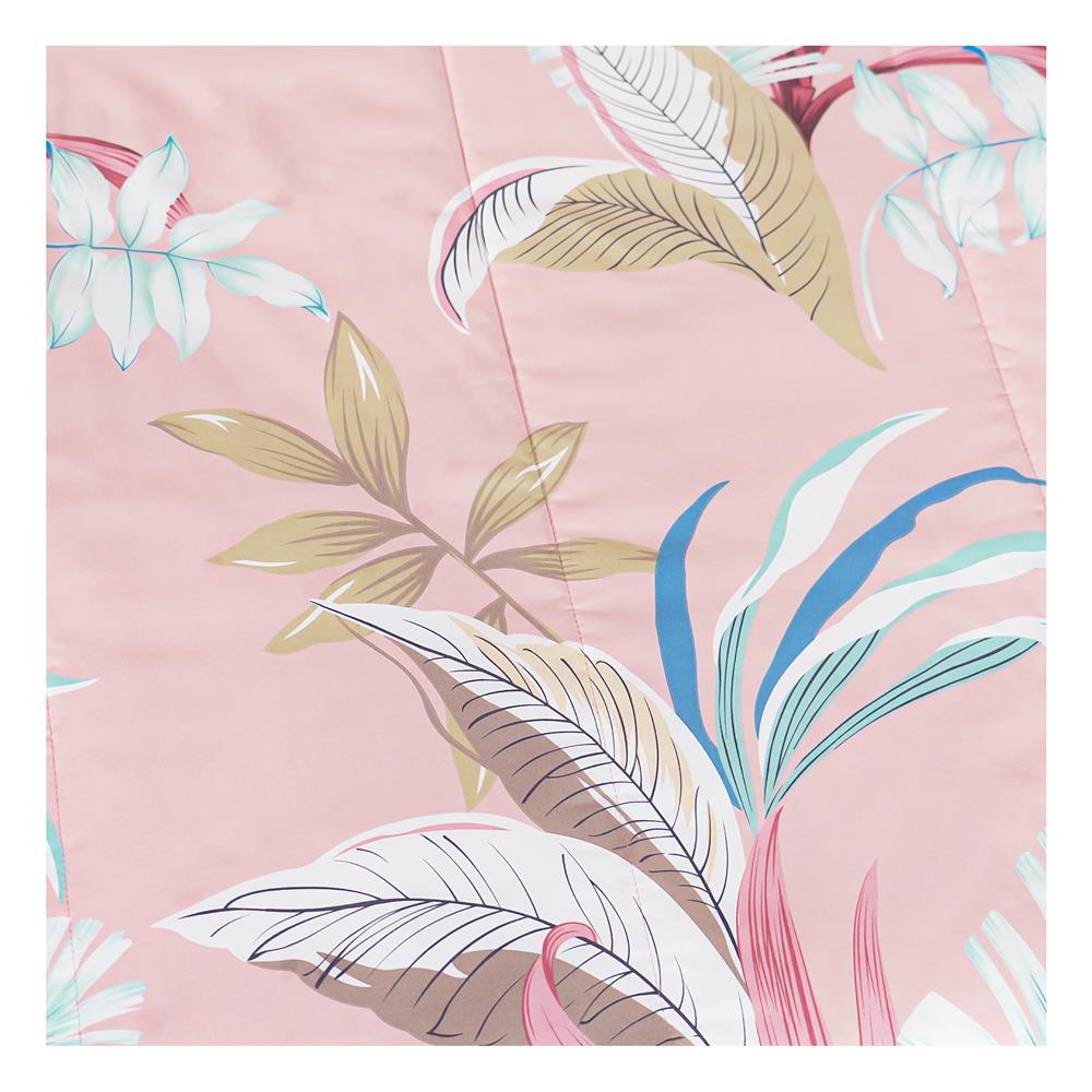 ชุดผ้าปูที่นอน 6 ฟุต 6 ชิ้น HOME LIVING STYLE FOLIA สีชมพู