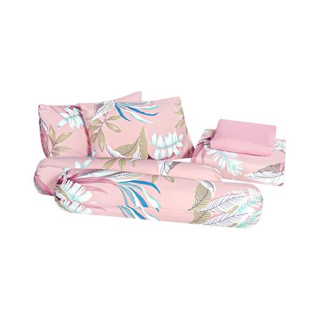 ชุดผ้าปูที่นอน 6 ฟุต 6 ชิ้น HOME LIVING STYLE FOLIA สีชมพู_2