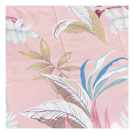 ชุดผ้าปูที่นอน 6 ฟุต 6 ชิ้น HOME LIVING STYLE FOLIA สีชมพู_4