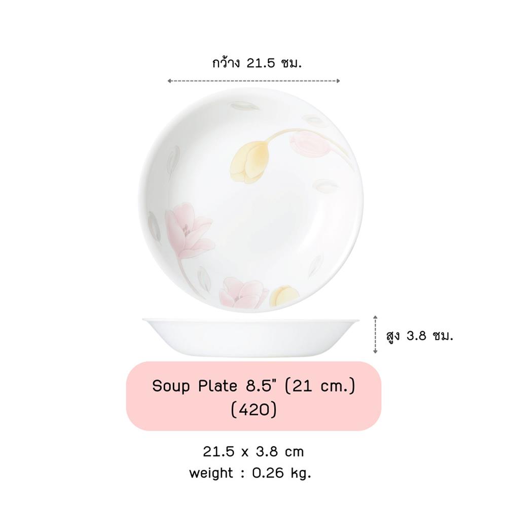 จานลึก 8.5 นิ้ว CORELLE ELEGANT CITY