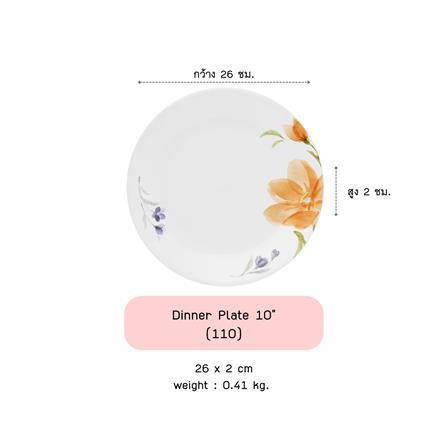 จานตื้น 10 นิ้ว CORELLE BEGONIA_1