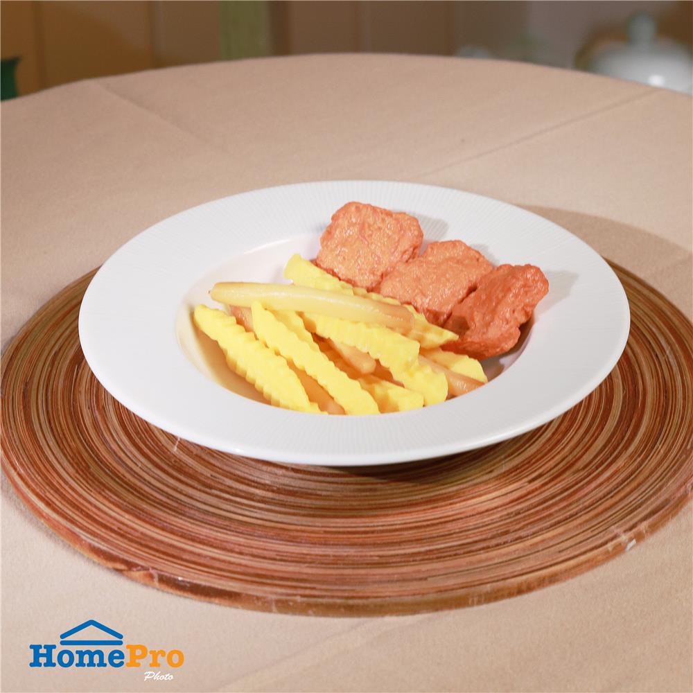 จานลึก FINE PORCELAIN 9 นิ้ว KECH NEO SILK WHITE