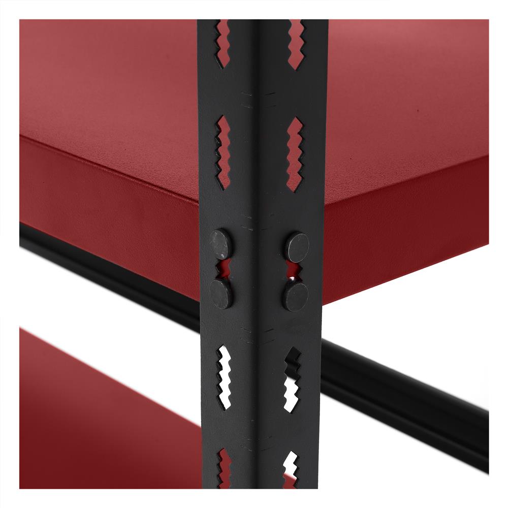 ชั้นวางของ 4 ชั้น FURDINI HOMER TYPE B 100 ซม. สีแดง