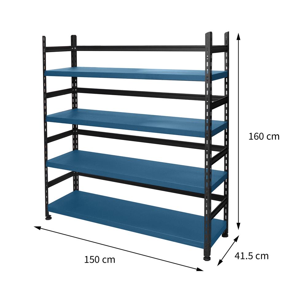 ชั้นวางของ 4 ชั้น FURDINI HOMER TYPE B 150 ซม. สีน้ำเงิน