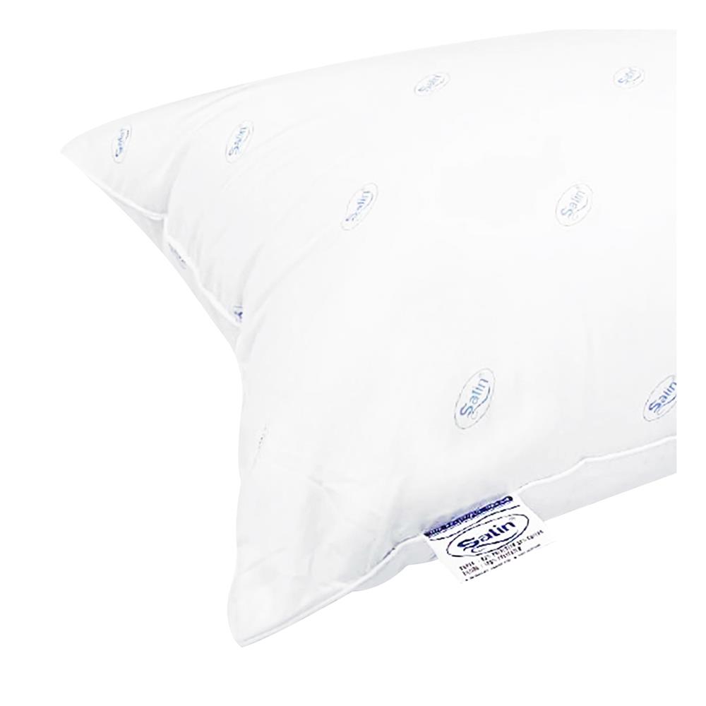 หมอนหนุน ใยสังเคราะห์ SATIN 19x29 นิ้ว สีขาว