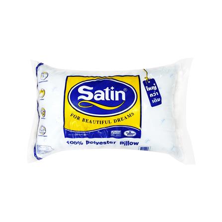 หมอนหนุน ใยสังเคราะห์ SATIN 19x29 นิ้ว สีขาว_2