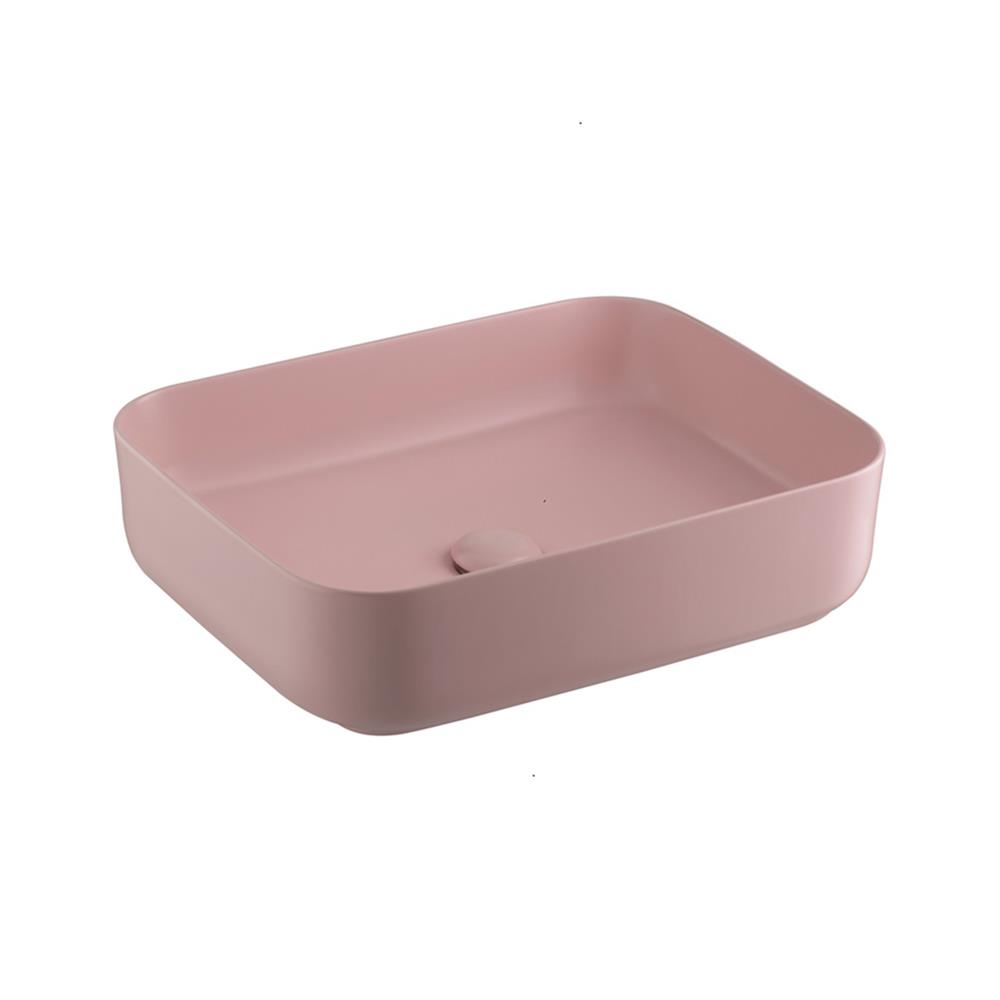 อ่างล้างหน้าวางบนเคาน์เตอร์ COTTO C00126PQ สีชมพูด้าน