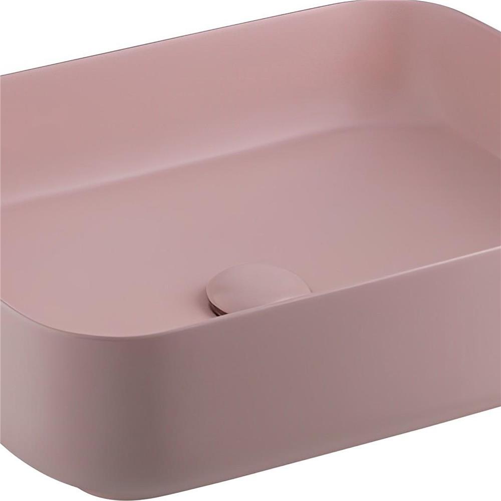 อ่างล้างหน้าวางบนเคาน์เตอร์ COTTO C00126PQ สีชมพูด้าน