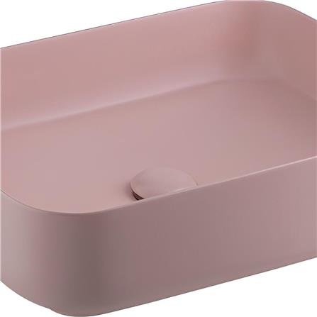 อ่างล้างหน้าวางบนเคาน์เตอร์ COTTO C00126PQ สีชมพูด้าน_1
