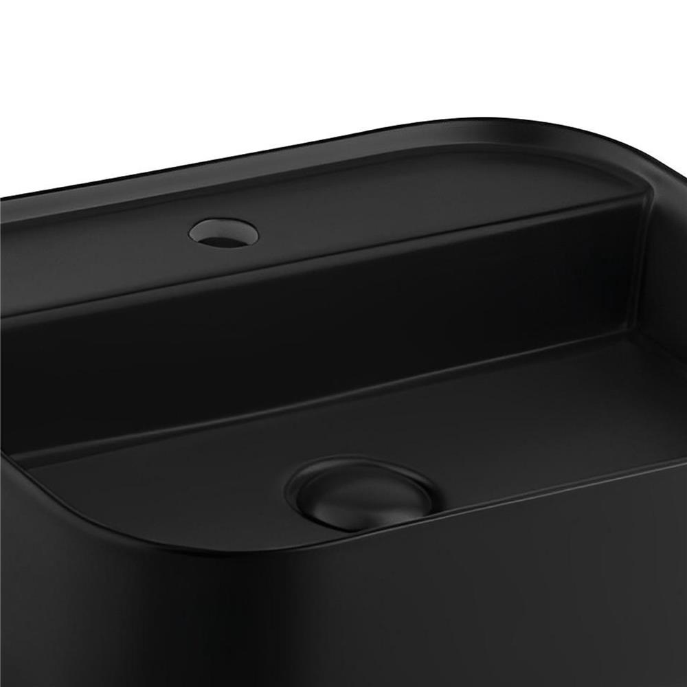 อ่างล้างหน้าวางบนเคาน์เตอร์ COTTO C00125MBK สีดำด้าน
