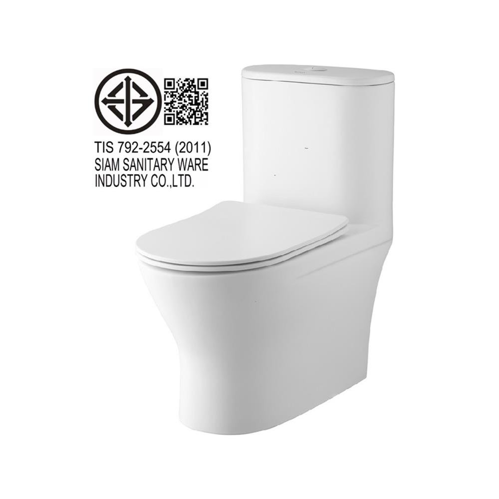 สุขภัณฑ์ 1 ชิ้น COTTO C11007MWH 3/5.5 ลิตร สีขาว