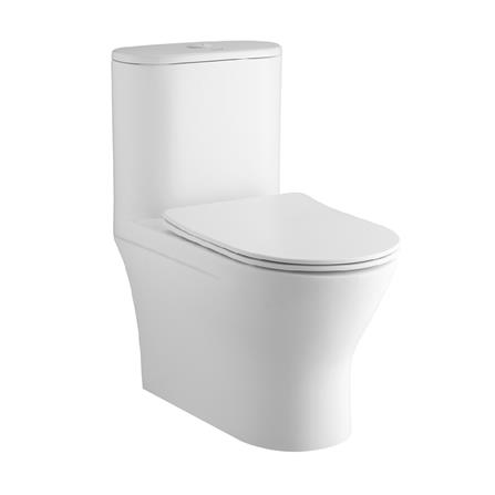 สุขภัณฑ์ 1 ชิ้น COTTO C11007MWH 3/5.5 ลิตร สีขาว