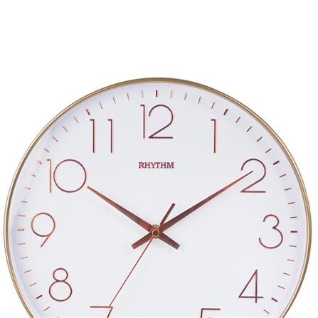 นาฬิกาแขวน RHYTHM CMG601NR13 12 นิ้ว สีโรสโกลด์_1