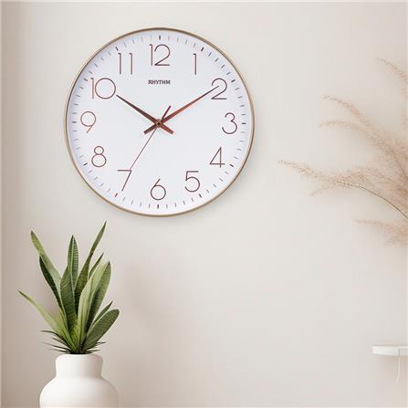 นาฬิกาแขวน RHYTHM CMG601NR13 12 นิ้ว สีโรสโกลด์_5