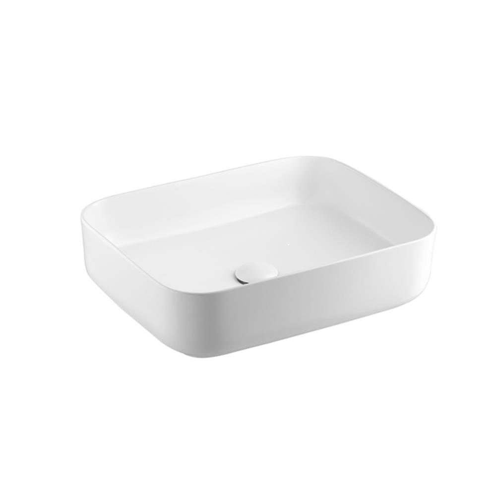 อ่างล้างหน้าวางบนเคาน์เตอร์ COTTO C00126MWH สีขาวด้าน