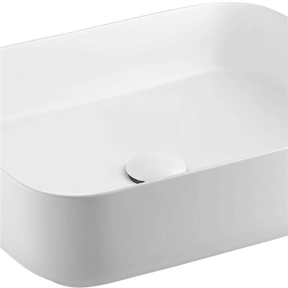 อ่างล้างหน้าวางบนเคาน์เตอร์ COTTO C00126MWH สีขาวด้าน